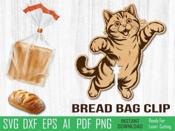 British Shorthair Cat Bread Clip, Laser Review