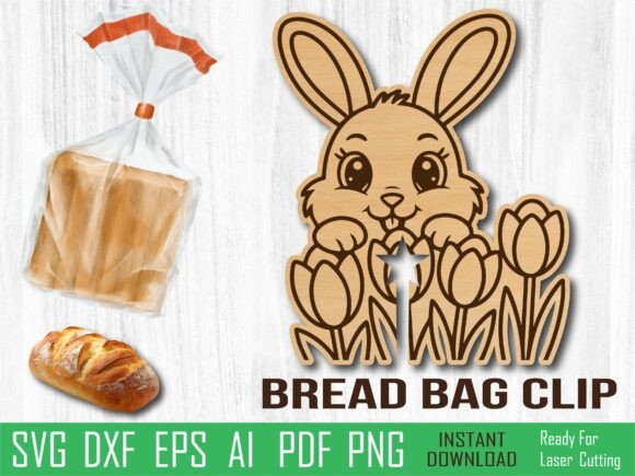 Bunny Tulip Bread Clip: Easter Laser Cut Review