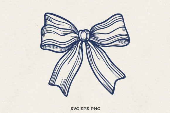 Cute Bow Clipart SVG PNG EPS Coquette Review