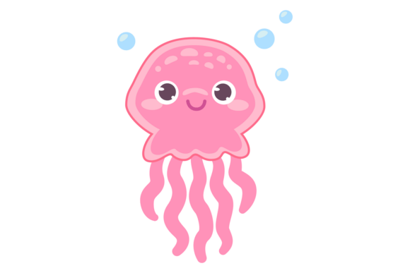 Cute Jellyfish Cartoon Character: Embroidery Review