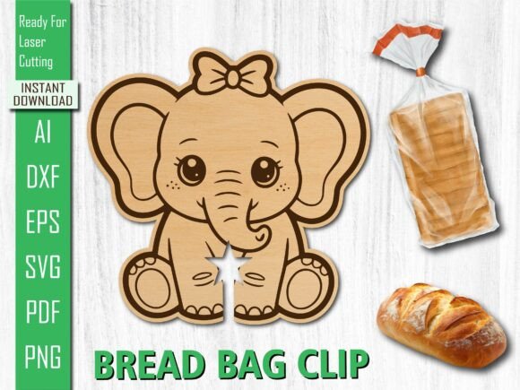 Laser Cut Animal Cute Elephant Bow Bread Review