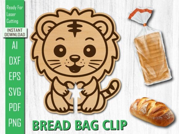 Laser Cut Animal, Jungle Lion Bread Clip Review
