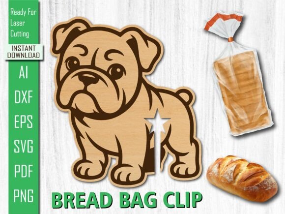 Laser Cut Cute Puppy Bull Dog Bread Clip Review