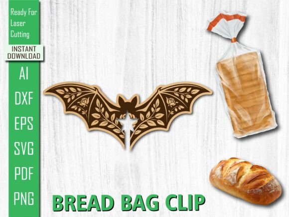 Laser Cut Flying Bat Wing Bread Bag Clip Review