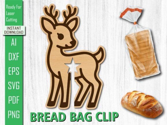 Laser Majestic Buck Deer Bread Bag Clip Review