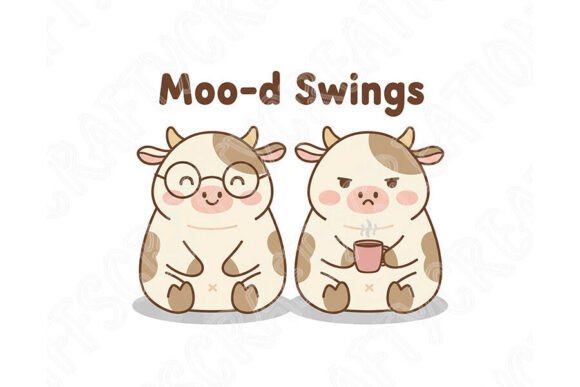 Review: Moo-d Swings Png, Funny Cow Png Cute Cow
