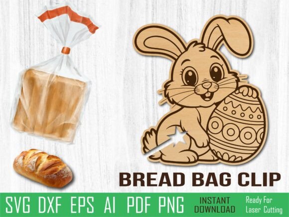 Reviewing the Bunny Egg Easter Bread Clip Design