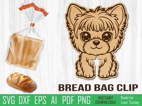 Yorkshire Terrier Dog Bread Clip, Laser Review
